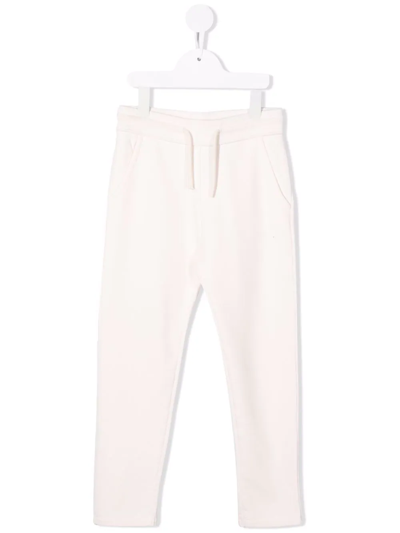 Shop Bonpoint Drawstring Cotton Track Pants In Pink