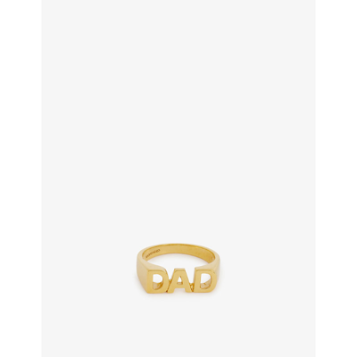 Shop Maria Black Dad 22ct Yellow Gold-plated Sterling Silver Ring