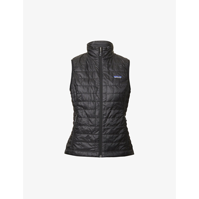Shop Patagonia Nano Puffer Recycled-polyester Gilet In Black
