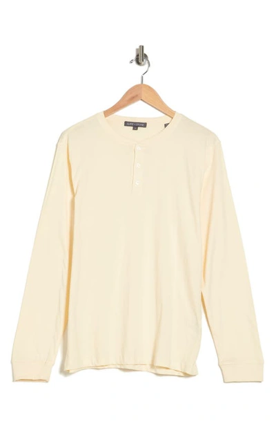 Shop Slate & Stone Long Sleeve Henley Sleep Shirt In Off White
