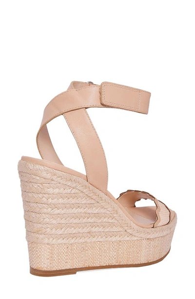 Shop Pelle Moda Roxene Espadrille Platform Wedge Sandal In Pink