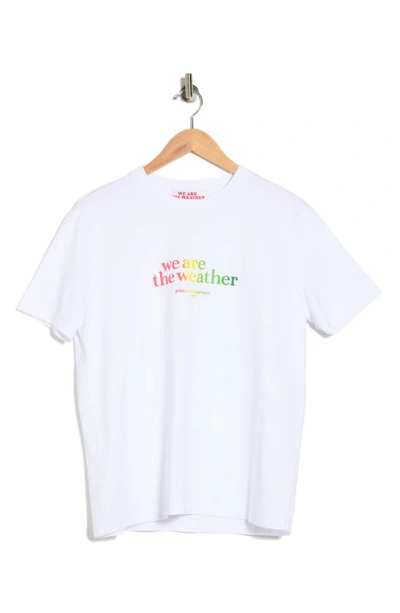 Shop Stella Mccartney We Are The Weather Graphic Tee In White