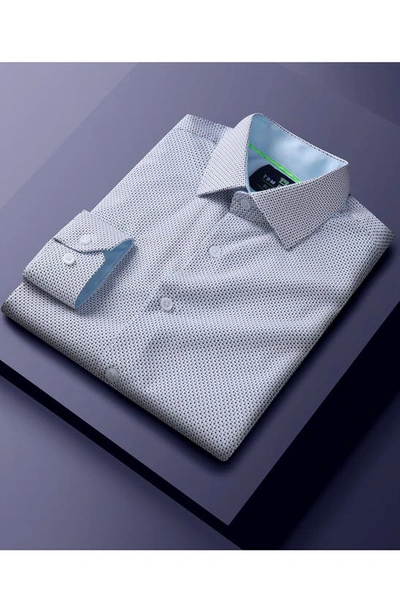 Tom Baine Regular Fit Performance Stretch Long Sleeve Button Front Shirt In White