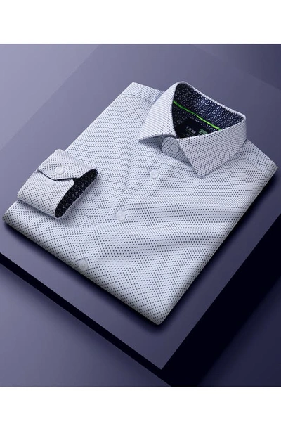 Tom Baine Regular Fit Performance Stretch Long Sleeve Button Front Shirt In White