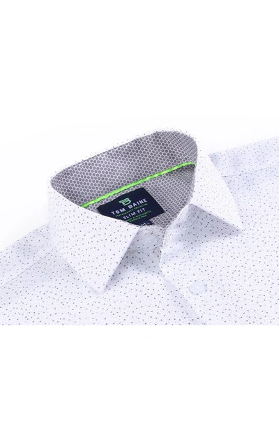 Tom Baine Performance Slim Fit Dress Shirt In White