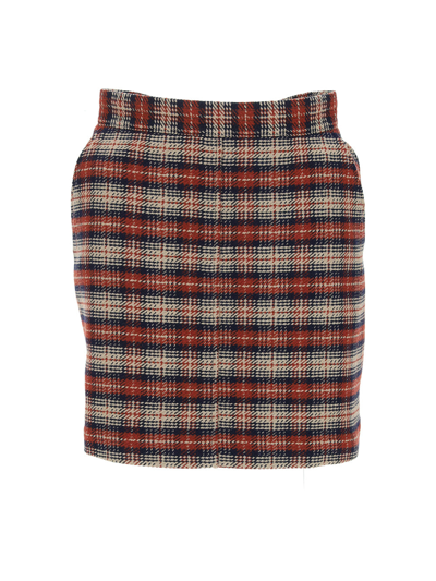 Shop See By Chloé Skirts In Multicolor Brown 1