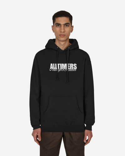 Shop Alltimers Always Embroidered Hooded Sweatshirt In Black