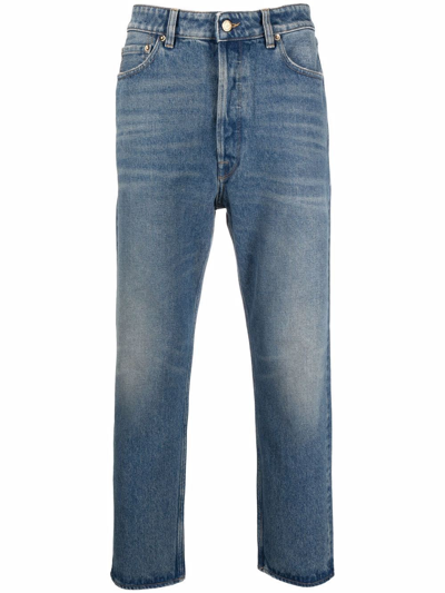 Shop Golden Goose `golden` `happy` Medium Stone Washed Jeans In Blu