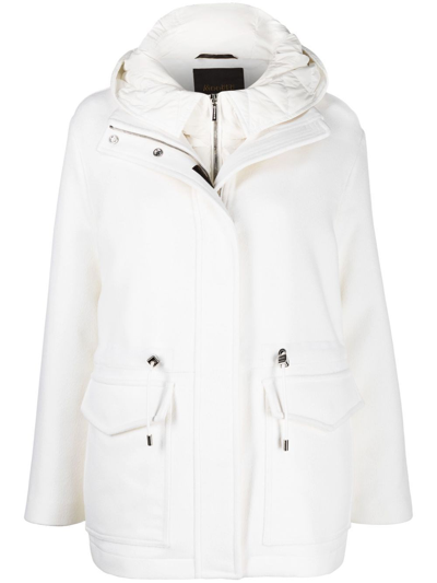 Shop Moorer `zermatt` Jacket In Bianco