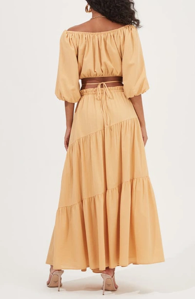 Shop Astr Balboa Skirt In Golden