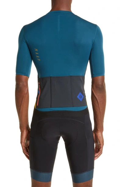 Shop Maap Alt_road Cycling Jersey In Dark Teal