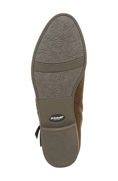 Shop Dr. Scholl's Rate Zip Bootie In Chocolate Perforated Fabric