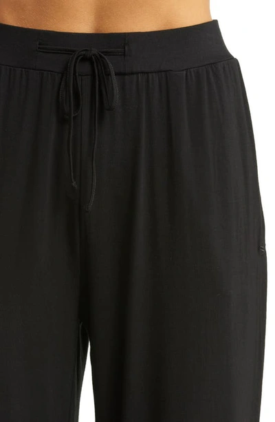 Cozy Earth Long Sleeve Knit Pajamas In Black