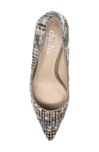 Shop Charles By Charles David Audrey Pointed Toe Pump In Silvereq