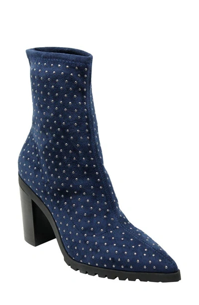 Shop Charles By Charles David Danielle Pointed Toe Bootie In Navy