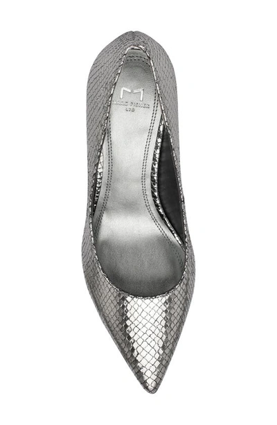 Shop Marc Fisher Ltd Zala Block Heel Pump In Silver