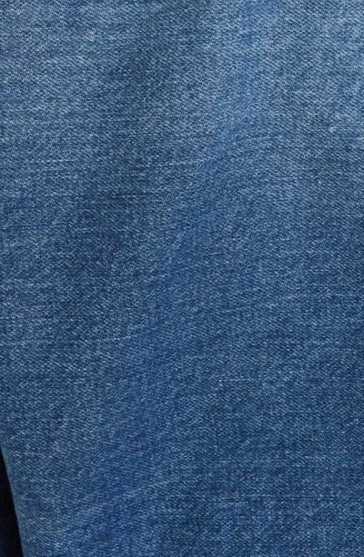 Shop Alaïa Crop Denim Jacket In Bleu Jeans