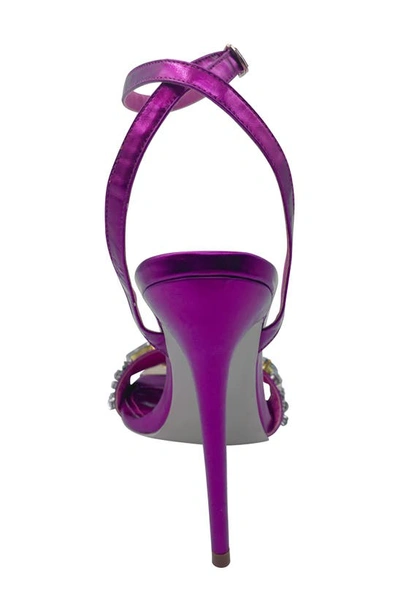 Azalea Wang Tilly Embellished Sandal In Fuchsia
