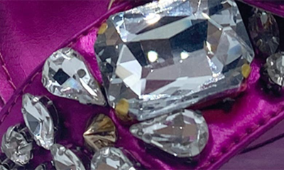 Azalea Wang Tilly Embellished Sandal In Fuchsia