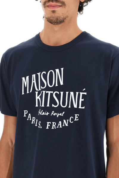 Shop Maison Kitsuné Palais Royal T-shirt In Blue