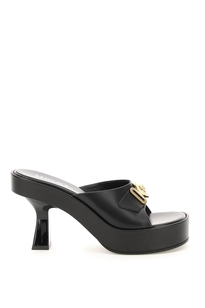 Shop Versace Medusa Biggie Mules In Black