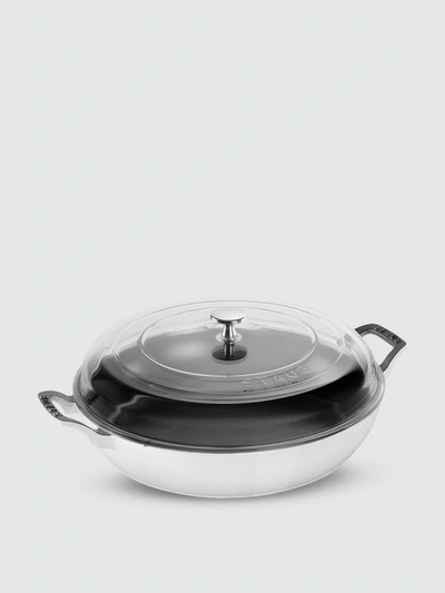 Staub Enameled Cast Iron 3.5 Qt Braiser with Glass Lid in