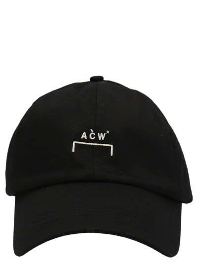 Shop A-cold-wall* Logo Embroidery Cap In Black
