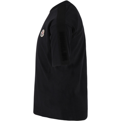Moncler Kids Ss T-shirt Tripack In Black
