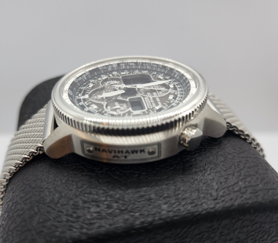 Pre-owned Citizen Promaster Navihawk A-t Radio Controlled Watch Jy8030-83e