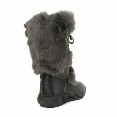 Pre-owned Pajar Women's Sindy Grey Mid Calf Winter Boots In See Listing