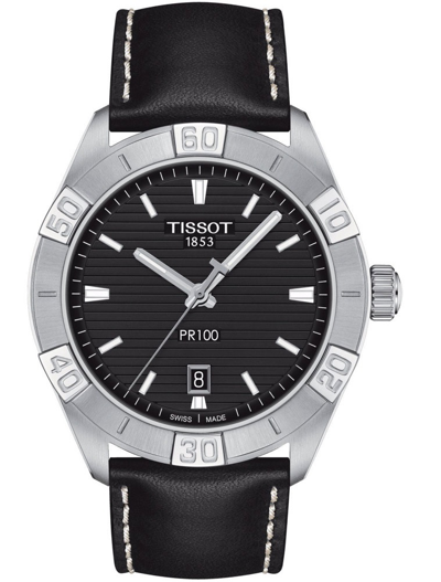 Shop Tissot Pr 100 Quartz Black Dial Men's Watch T101.610.16.051.00