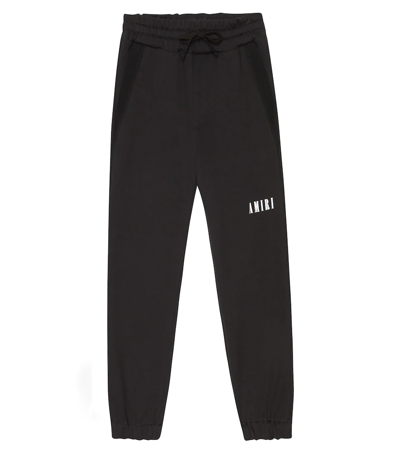 Shop Amiri Cotton Jersey Sweatpants In Black