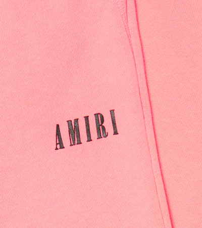 Shop Amiri Cotton Jersey Sweatpants In Baby Pink