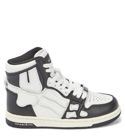 SKELETON皮革高帮运动鞋