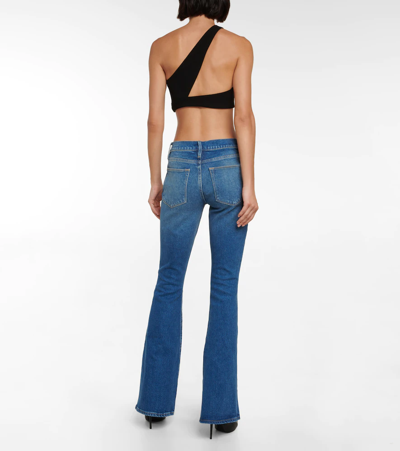 Shop Frame Le High Flare High-rise Jeans In Sidecar