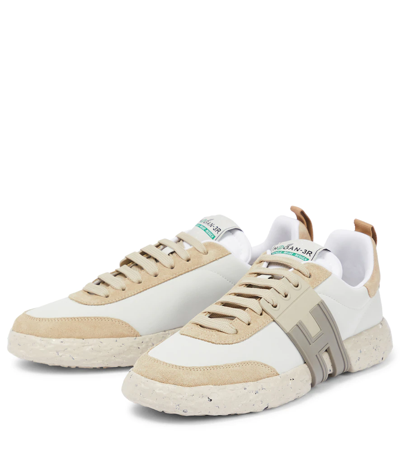 Shop Hogan 3r Leather And Suede Sneakers In City+sabb Sc+talpa Ch