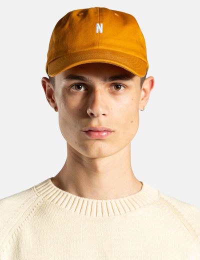 Shop Norse Projects Twill Sports Cap In Orange