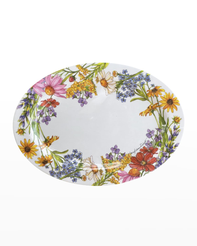 Shop Bamboo Table Wildflower Oval Platter