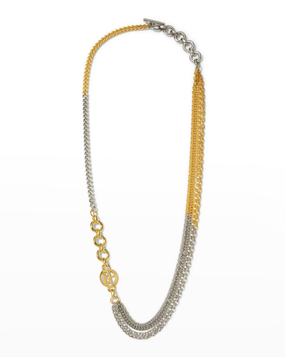 Shop Ben-amun Toggle Chain Necklace In Gold