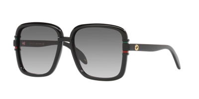 Shop Gucci Woman Sunglasses Gg1066s In Black