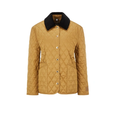 Shop Burberry Barbour Quilted Jacket In Brown