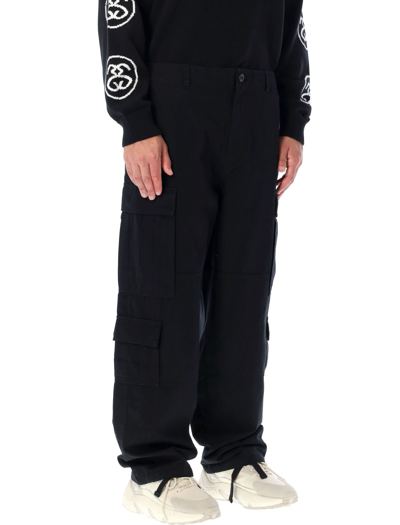Stussy Ripstop Surplus Cargo Pants In Black | ModeSens