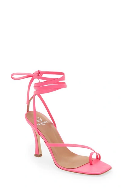 Shop Brother Vellies Bike Ankle Strap Sandal In Electric Flamingo