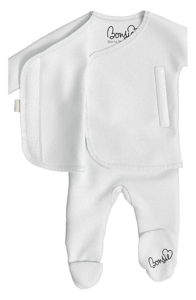 Shop Bonsie Baby Skin To Skin Footie In Milk