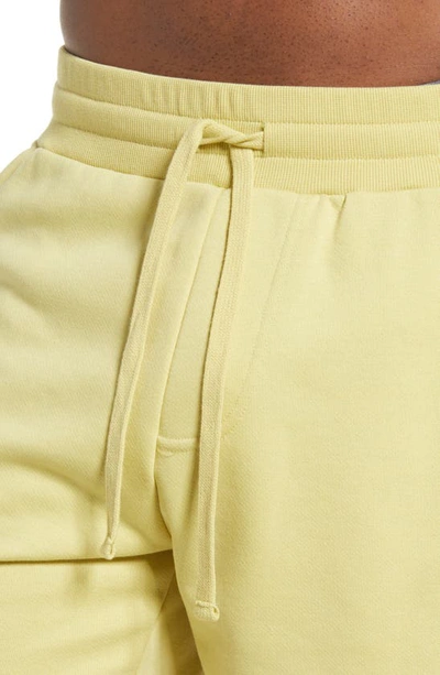 Shop Alo Yoga Chill Shorts In Dusty Yellow
