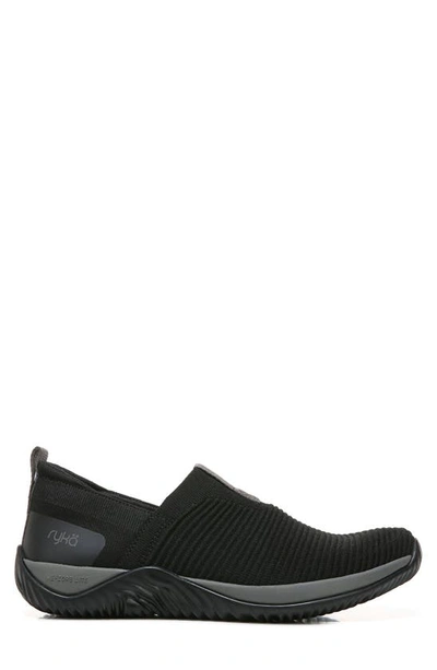 Ryka Echo Knit Slip-on Sneaker In Black