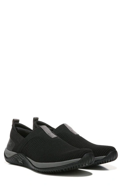 Ryka Echo Knit Slip-on Sneaker In Black