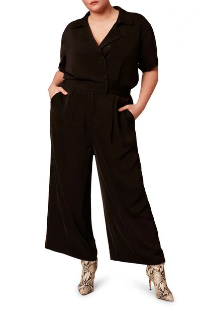 11 Honore Josephine Wide Leg Jumpsuit In 11h Black