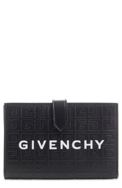 Shop Givenchy Medium G-essentials Leather Bifold Wallet In Black