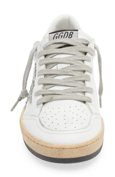 Shop Golden Goose Ball Star Low Top Sneaker In White/ Silver